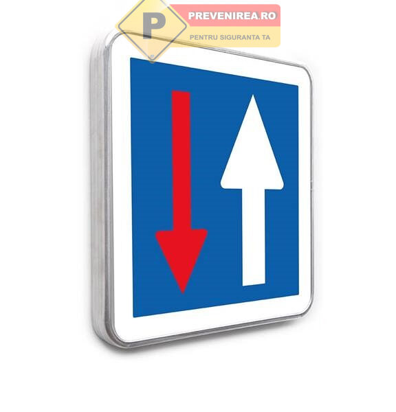 Indicator pentru prioritate fata de circulatia din sens invers