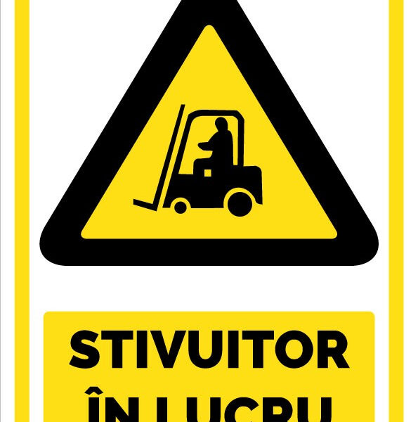 Indicator pentru stivuitoare in lucru
