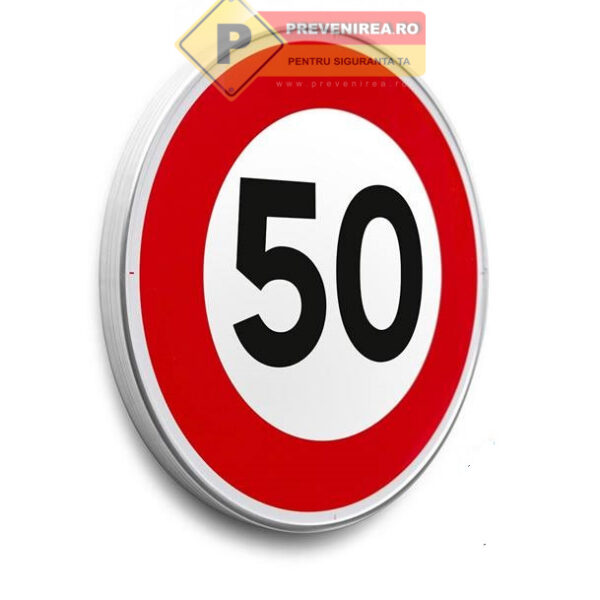 Indicatoare Rutiere 50 km/h Limită de Viteză - Soluție Profesională pentru Siguranța Traficului Rutier