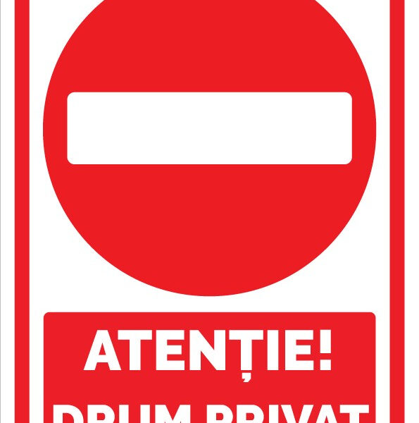 Semn pentru drum privat