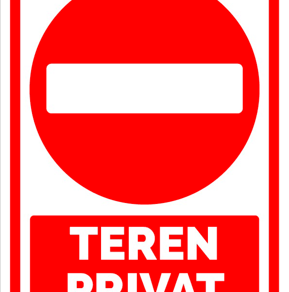 Semn teren privat