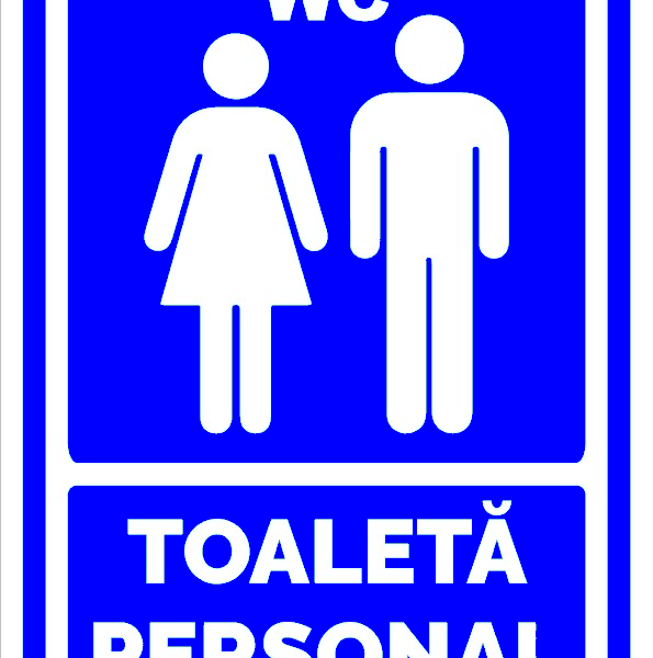 Semn toaleta personal