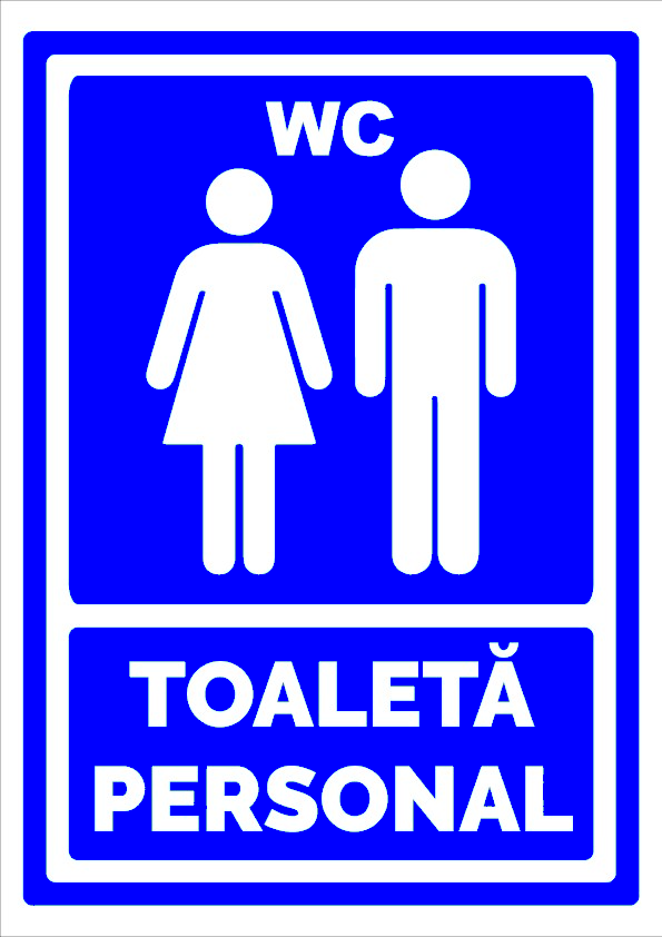 Semn toaleta personal