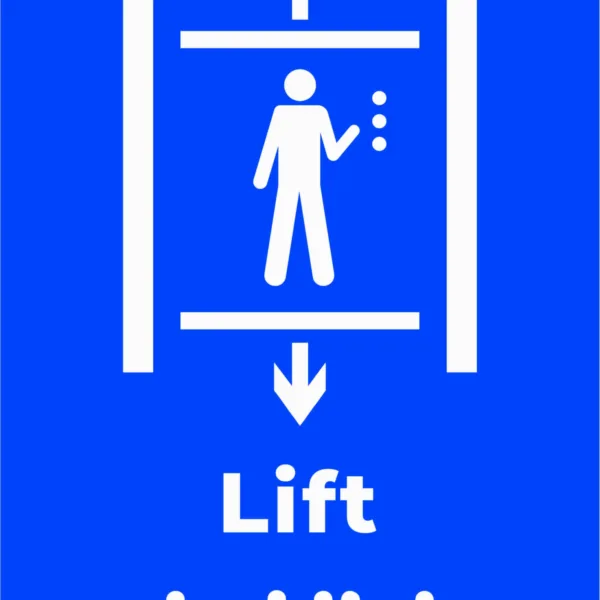 Plăcuțe Braille - Lift pentru persoane nevăzătoare