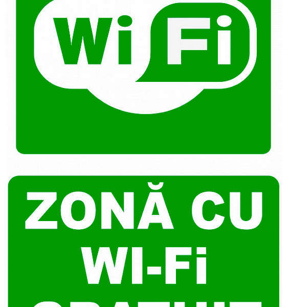 Indicator pentru zona cu wi-fi gratuit