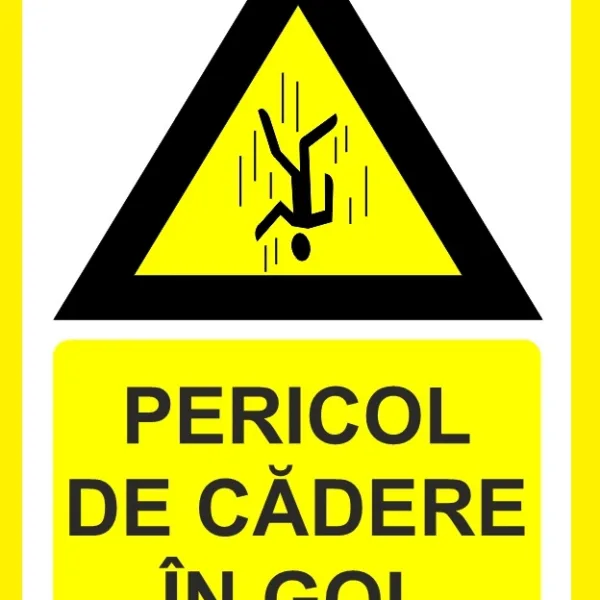 Placute pentru pericol de cadere in gol