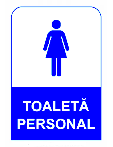 Semn de toaleta personal pentru femei