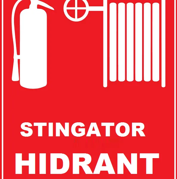 Placuta pentru stingator cu hidrant