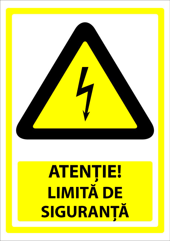 Indicator Atenție - Limită de Siguranță pentru Curent Electric