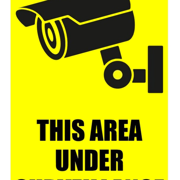 Sign this area under surveillance