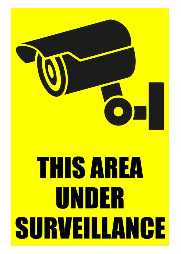 Sign this area under surveillance