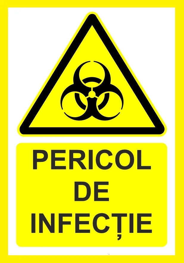 Placuta pericol de infectie