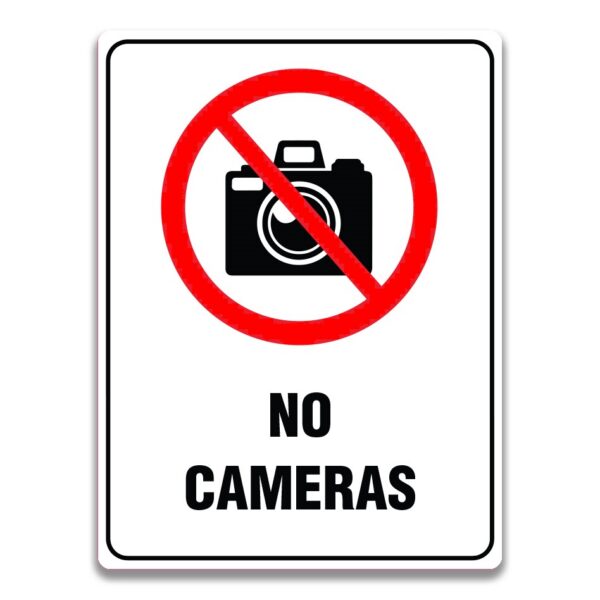 NO CAMERAS SIGN