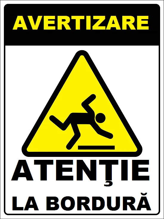 Placuta atentie la bordura