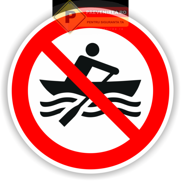 Etichetă Interzis cu barca - Protecție și prevenție