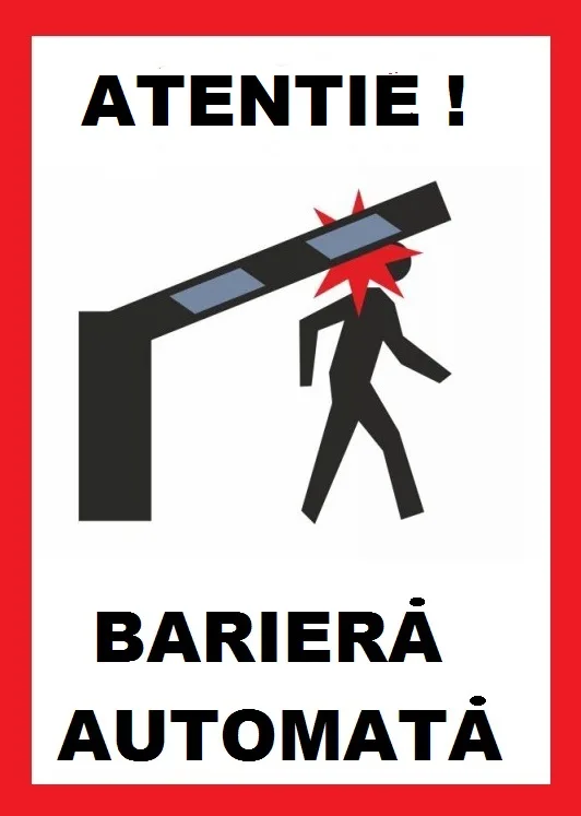 Placuta pentru bariera automata