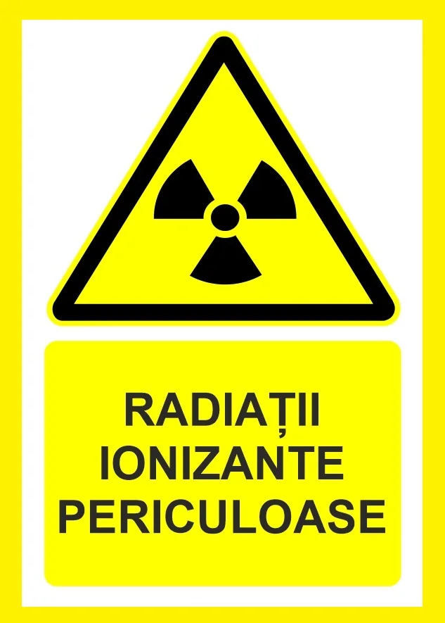 Placuta  radiatii ionizante periculoase