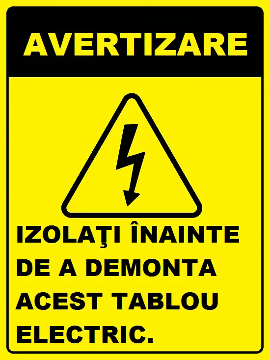 Placuta pentru inlocuirea tabloului electric