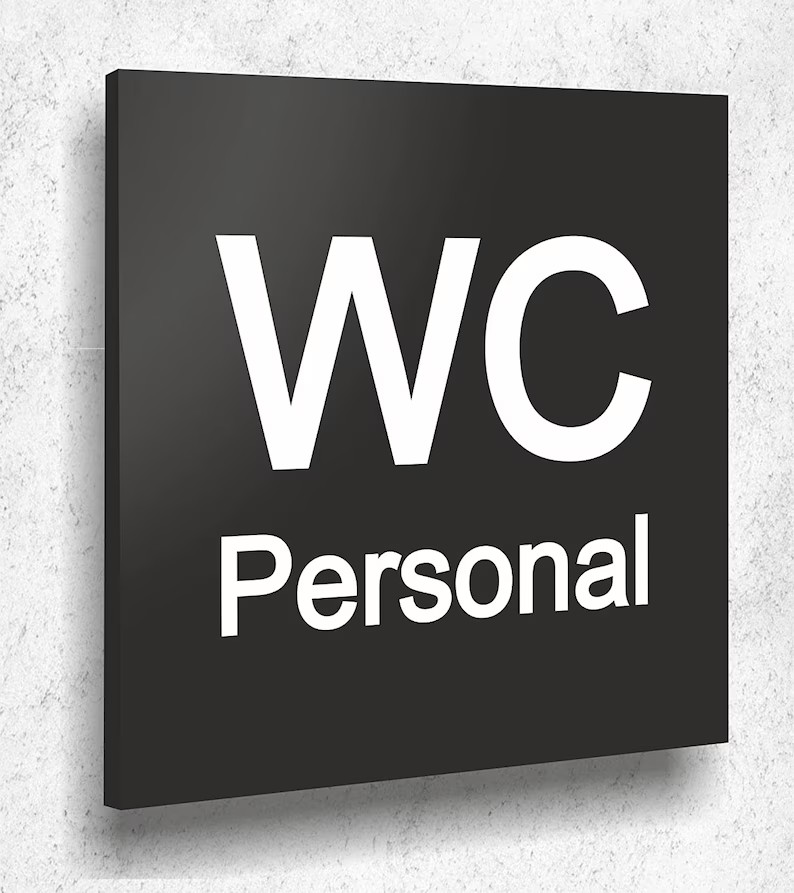 Semn ușă WC personal