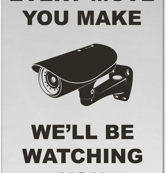 We'll Be Watching You Sign