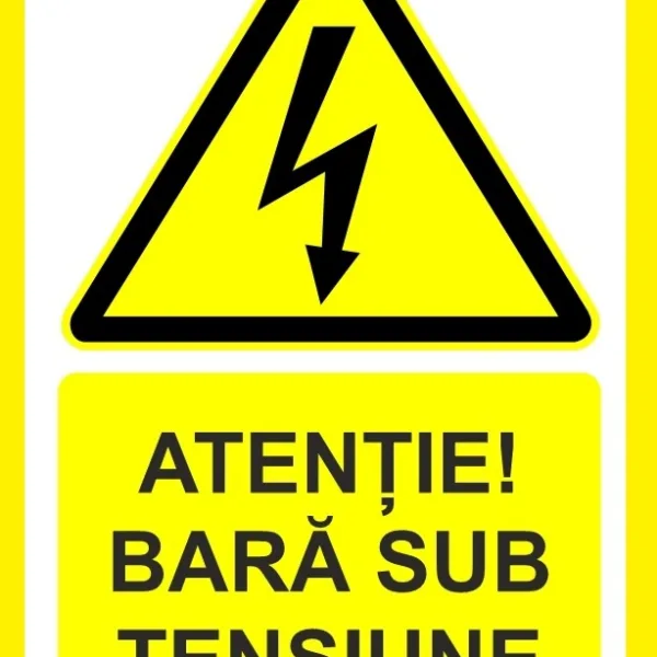 Placuta pentru bara sub tensiune
