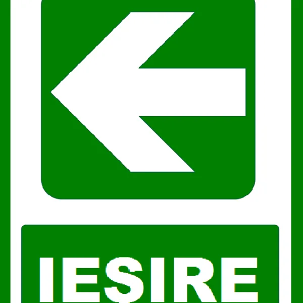 Placuta  pentru iesire cu directie in stanga