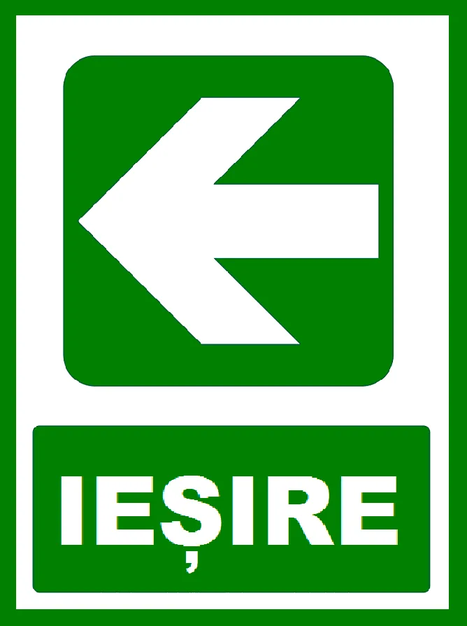 Placuta pentru iesire cu directie in stanga