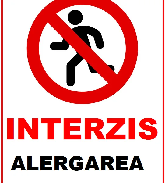 Placuta interzis alergarea