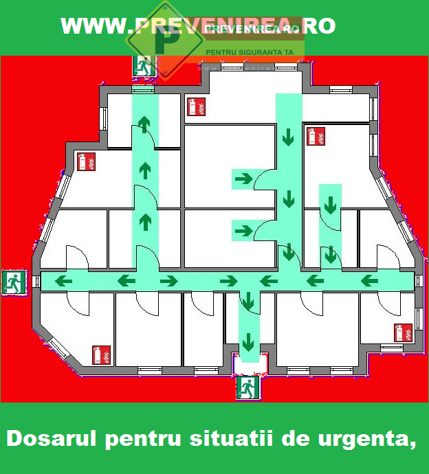 Plan de evacuare in caz de incendiu pentru depozit
