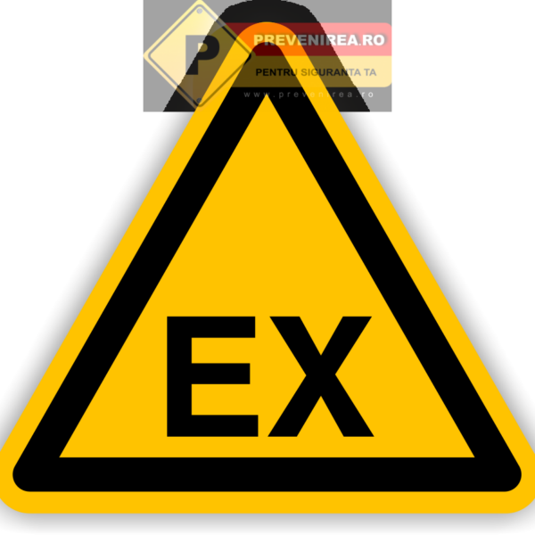 Etichetă de Siguranță ATEX pentru Zone cu Atmosfere Explozive