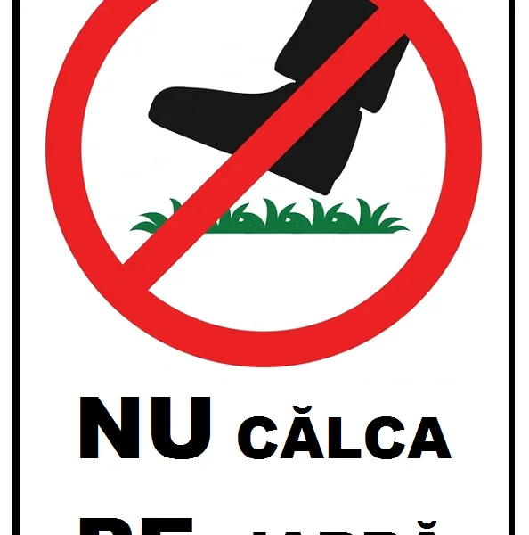 Placuta nu calca pe iarba