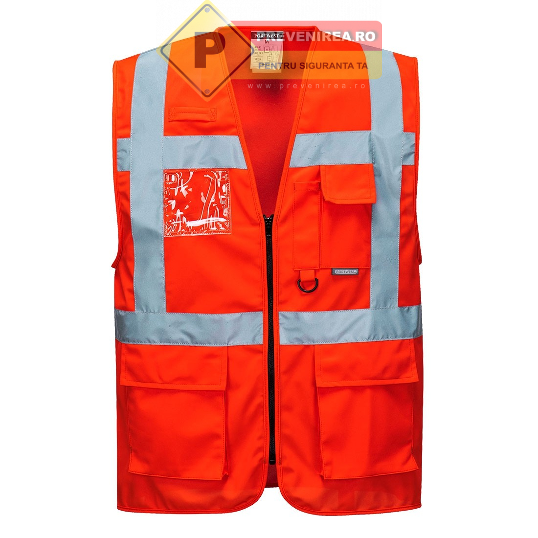 Veste reflectorizante rosii de calitate