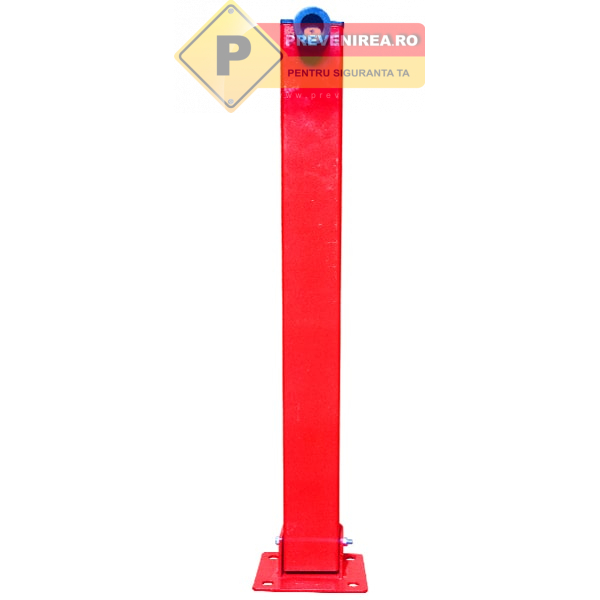 Stalp rosu de protectie pentru parcare