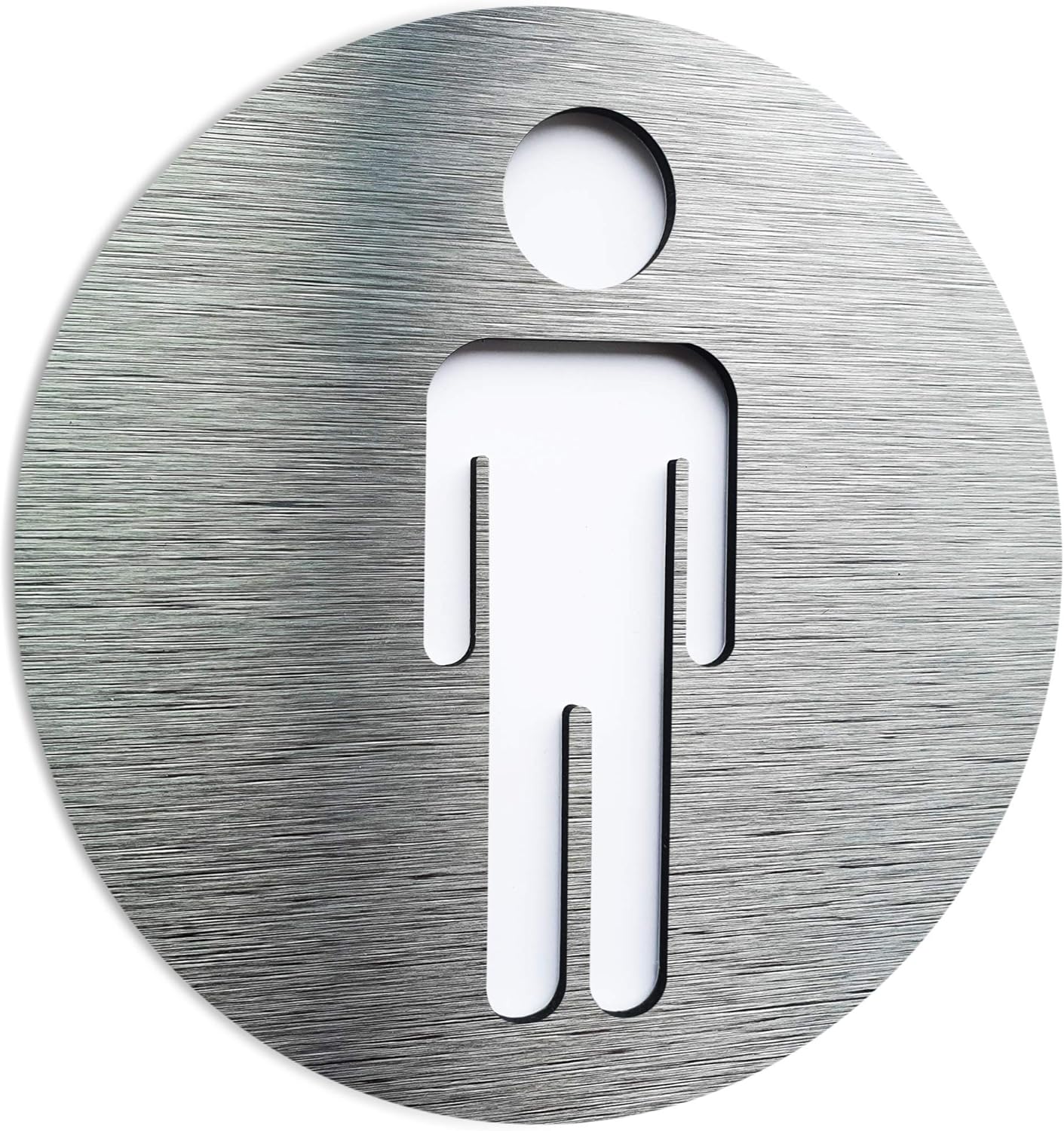 Semn din aluminiu pentru toaletă barbati pentru baie