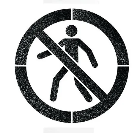 Șabloane pentru marcarea zonelor interzise și acces neautorizat