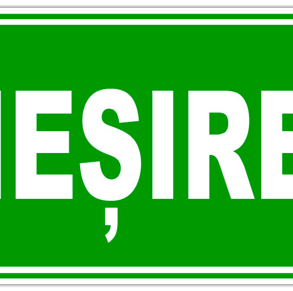 Indicator pentru Ieșire - Semn de Ieșire