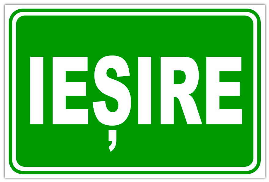 Indicator pentru Ieșire - Semn de Ieșire