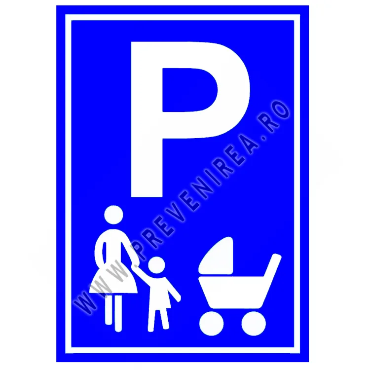 Placuta de parcare pentru mamă și copil Parcare pentru familie