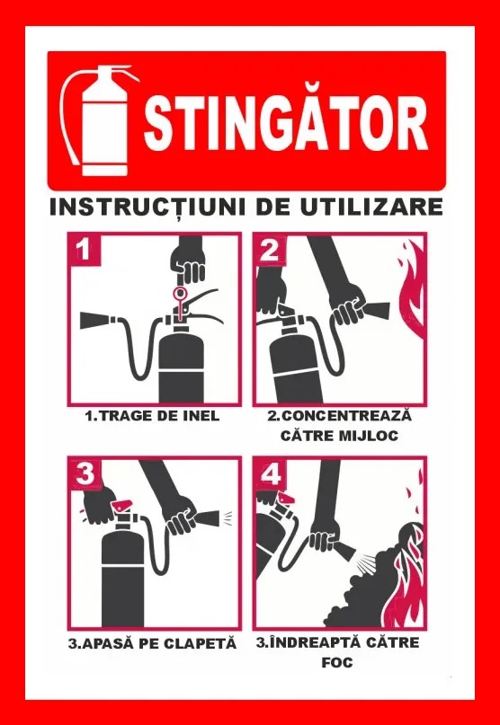 Placuta cum sa folosesti stingatorul