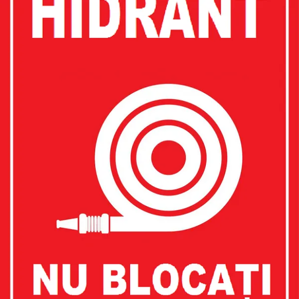 Placuta pentru hidrant nu blocati