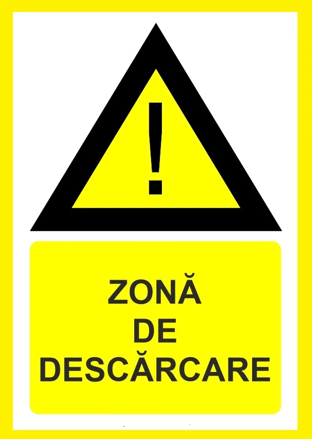 Placuta pentru zona de descarcare