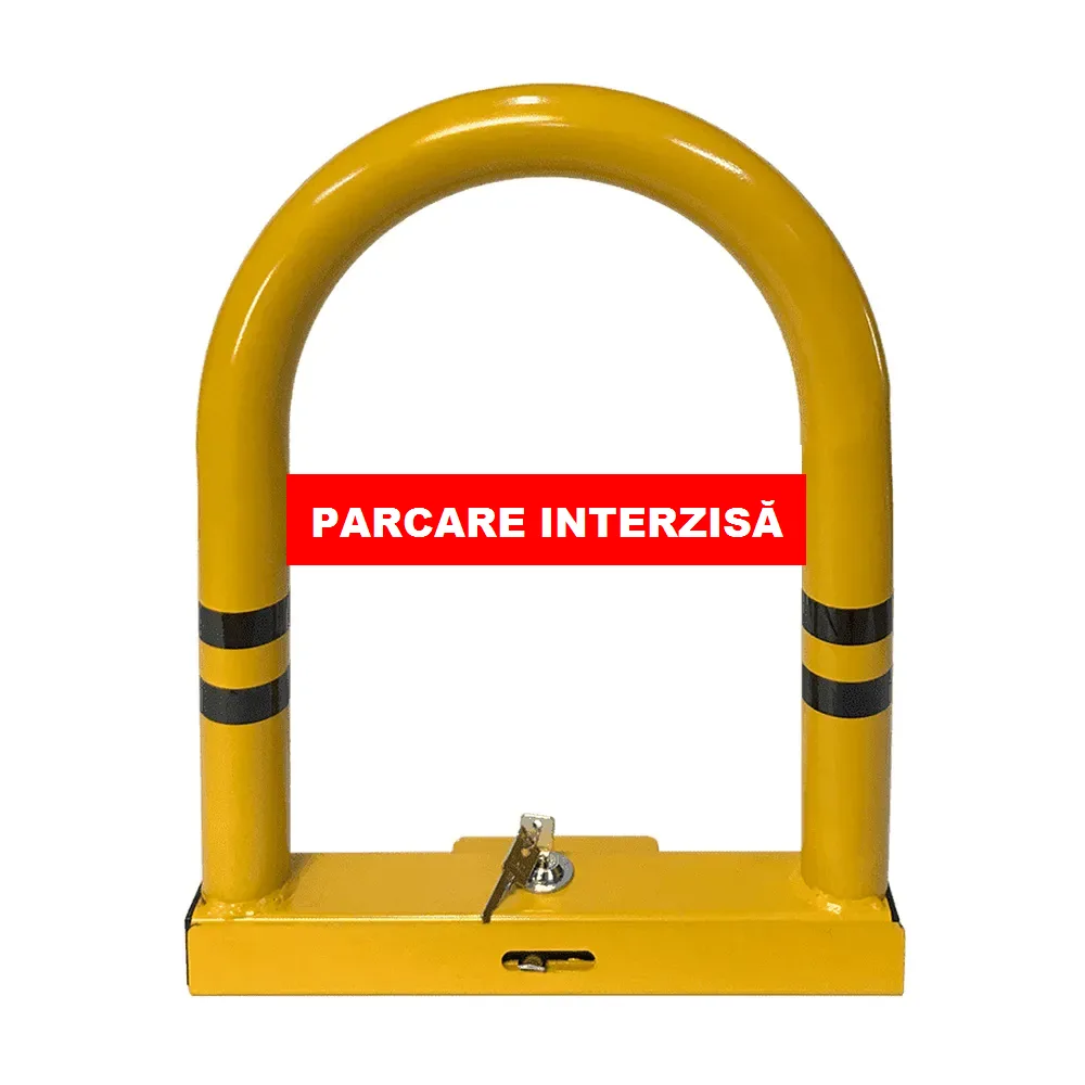 Blocator Parcare Interzisă cu Yală și Chei - Protecție Auto AntiParcare Neautorizată