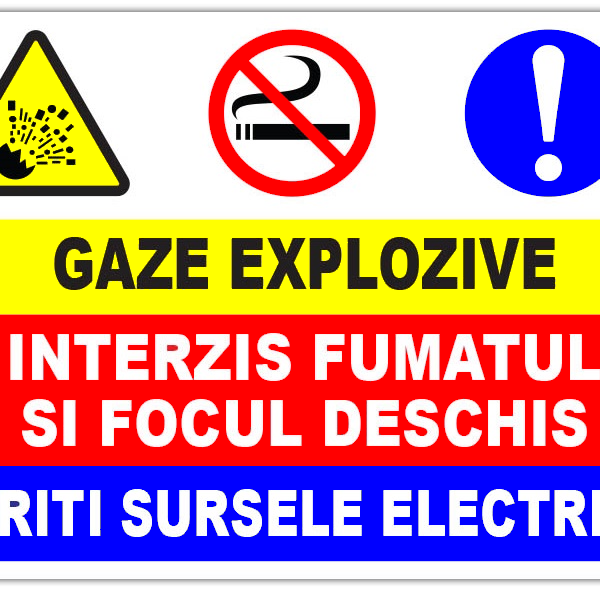 Panou pentru gaze explozive
