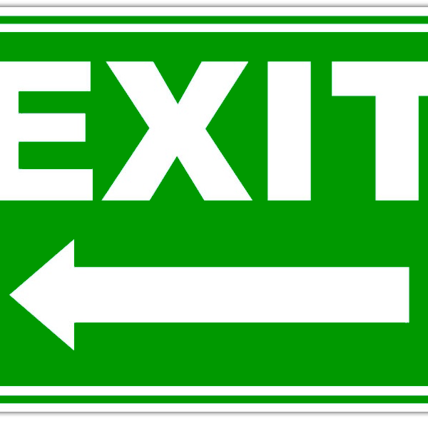 indicator exit in stanga