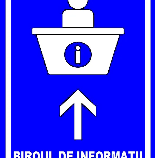 Placuta pentru birou de informatii