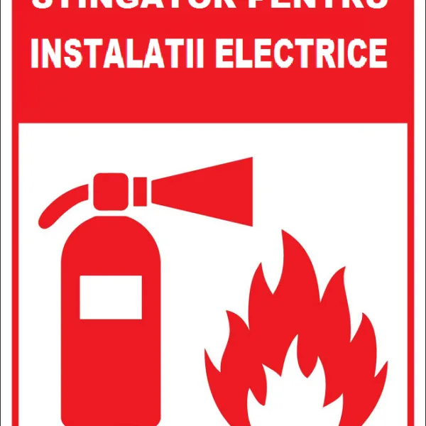 Placuta stingator pentru instalatii electrice