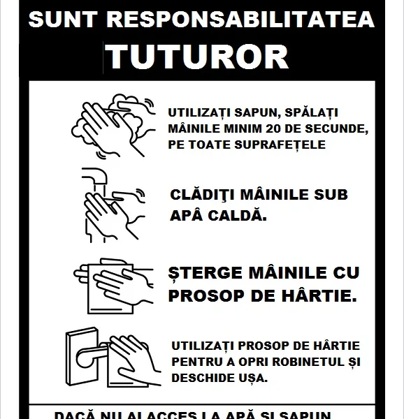 Placuta mainile curate sunt responsabilitatea tuturor