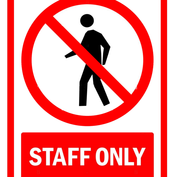 Sign staff only