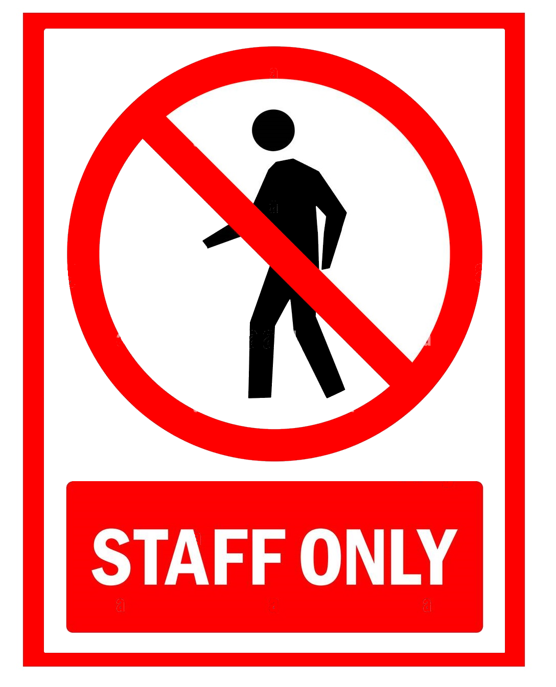 Sign staff only