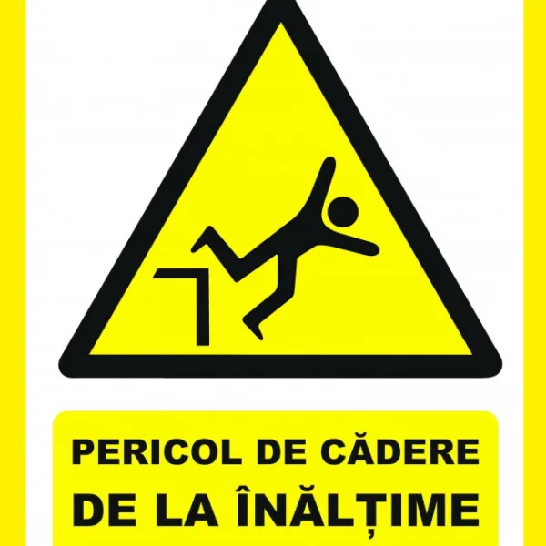 Placuta pentru pericol de cadere de la inaltime